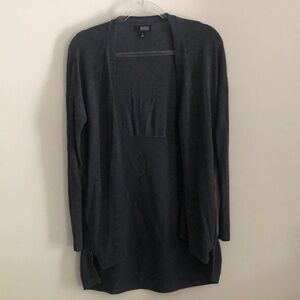 a.n.a Women's Charcoal Open Front Cardigan